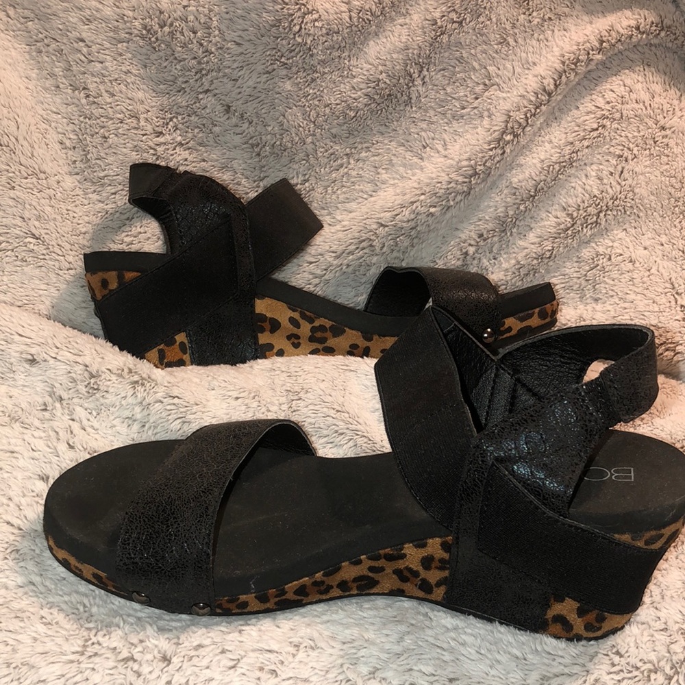 Corky brand wedges. Brand new size 9. Ankle band is stretchy.